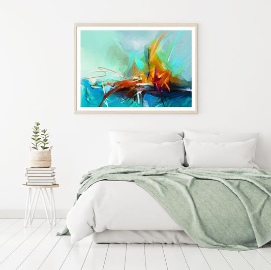 Colorful Abstract Watercolor Art Home Decor Premium Quality Poster Print Choose Your Sizes