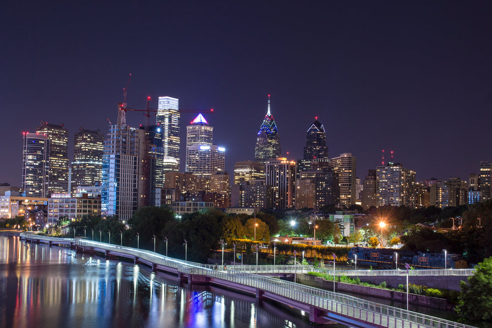 City Night Scenery Photograph Home Decor Premium Quality Poster Print Choose Your Sizes