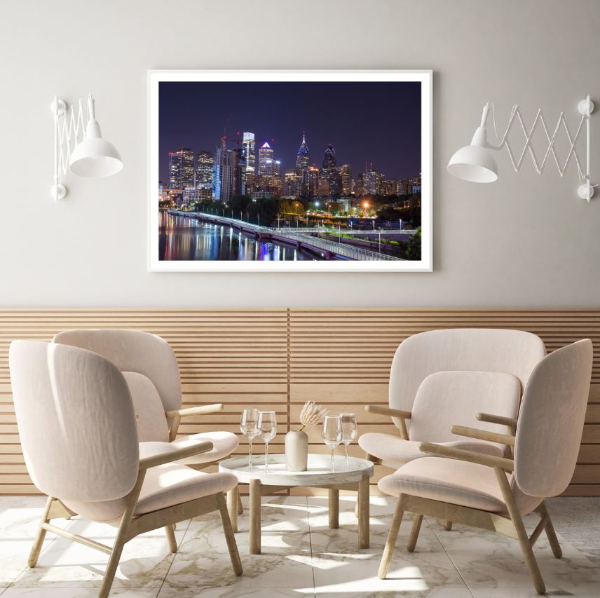 City Night Scenery Photograph Home Decor Premium Quality Poster Print Choose Your Sizes