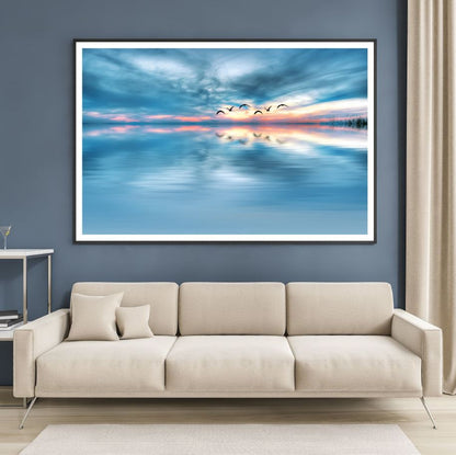 Bird Fly Over Sea Photograph Home Decor Premium Quality Poster Print Choose Your Sizes