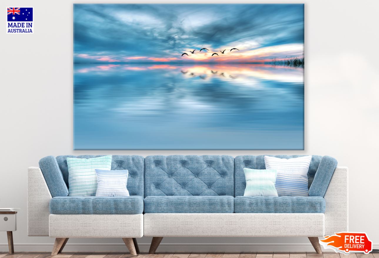 Bird Fly Over Sea Photograph Print 100% Australian Made