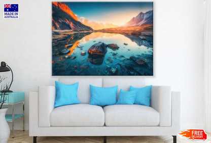 River Sunset Scenery Photograph Print 100% Australian Made