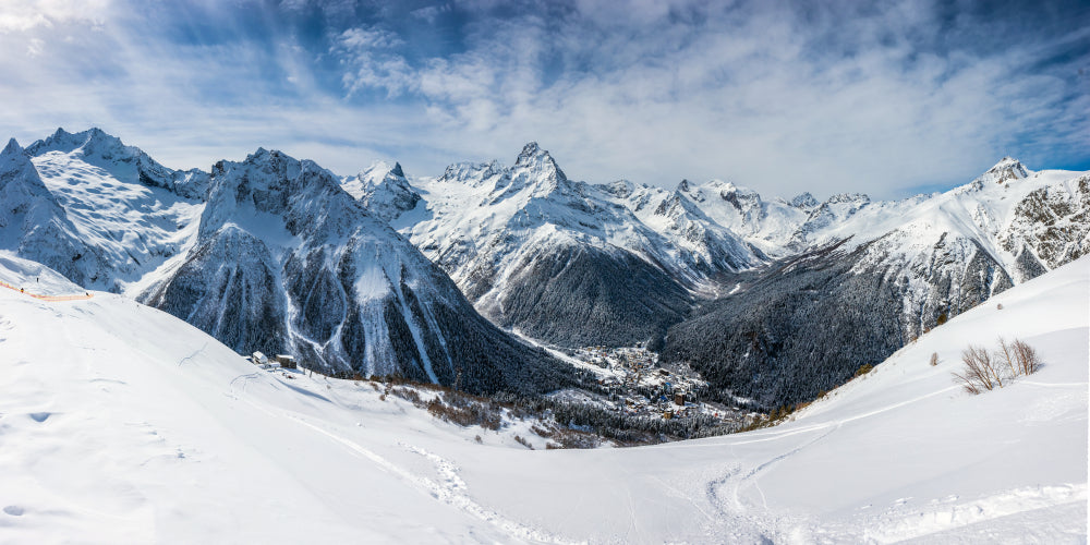 Stunning Snowcapped Mountains Scenery Photograph Print 100% Australian Made
