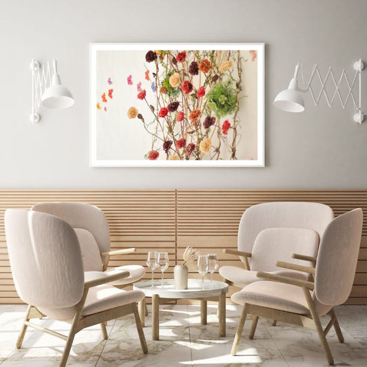 Colorful Flowers Vines Photograph Home Decor Premium Quality Poster Print Choose Your Sizes