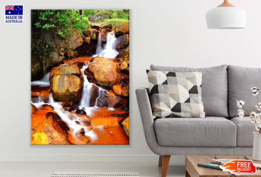 Waterfall in Forest Photograph Print 100% Australian Made