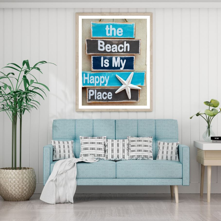 Beach Quotes Wooden Photograph Home Decor Premium Quality Poster Print Choose Your Sizes
