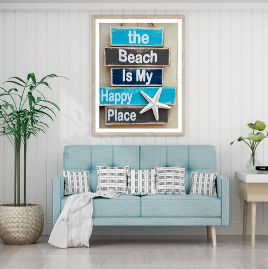 Beach Quotes Wooden Photograph Home Decor Premium Quality Poster Print Choose Your Sizes