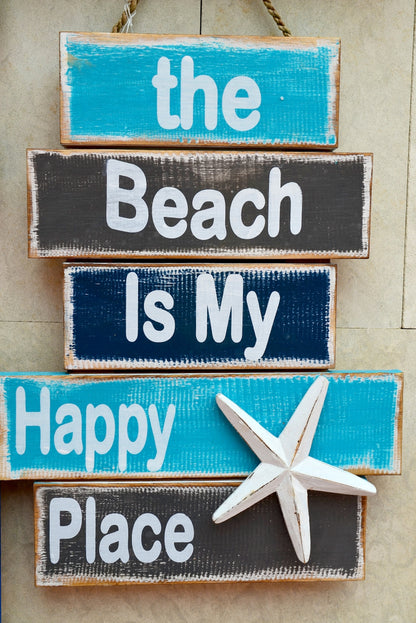 Beach Quotes Wooden Photograph Home Decor Premium Quality Poster Print Choose Your Sizes