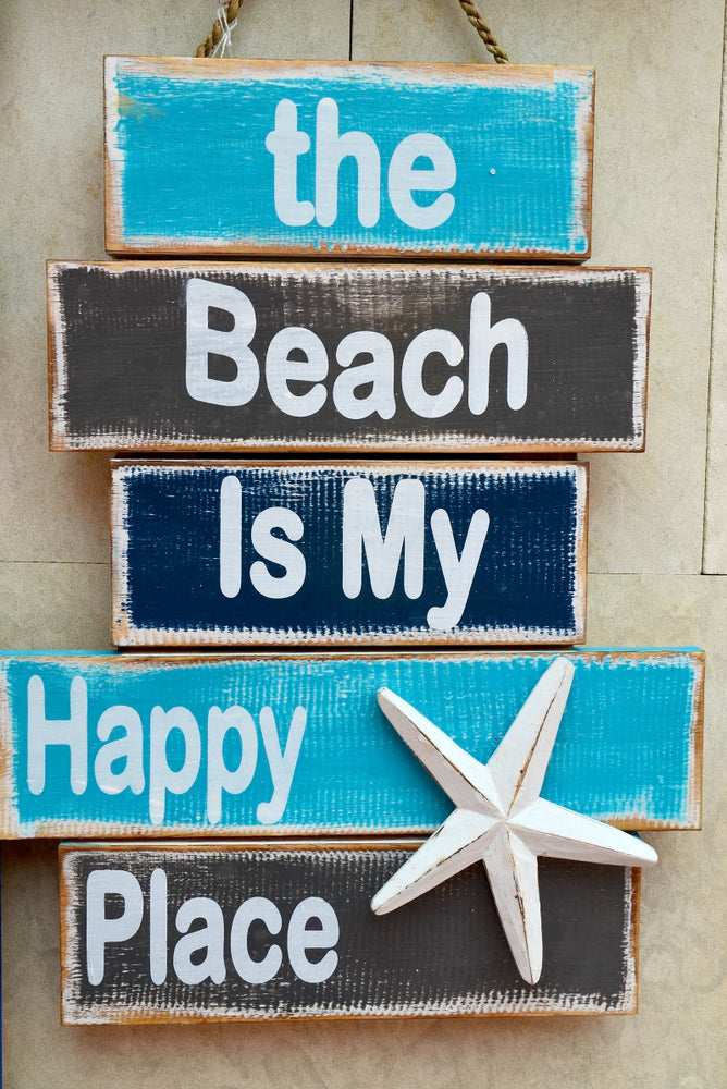 Beach Quotes Wooden Photograph Print 100% Australian Made