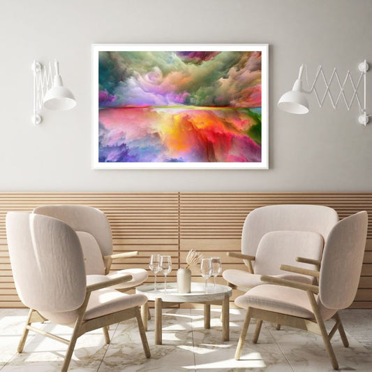 Colorful Clouds Abstract Design Home Decor Premium Quality Poster Print Choose Your Sizes