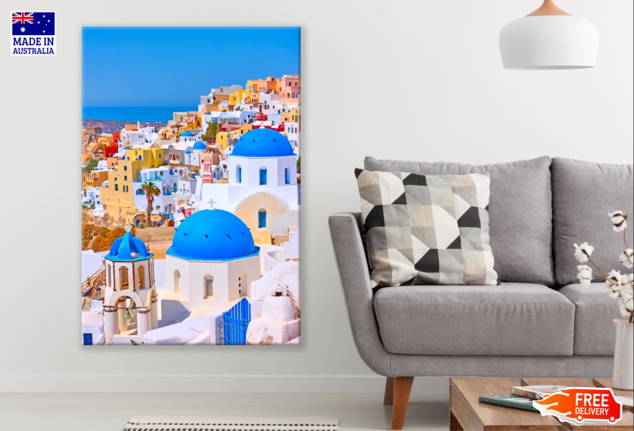 City Buildings Sky View Scenery Print 100% Australian Made