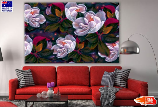 Colorful Floral Pattern Watercolor Painting Print 100% Australian Made