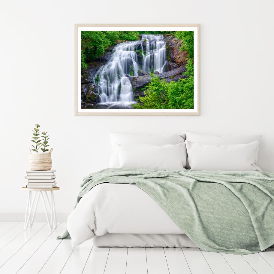 Waterfall Scenery View Photograph Home Decor Premium Quality Poster Print Choose Your Sizes