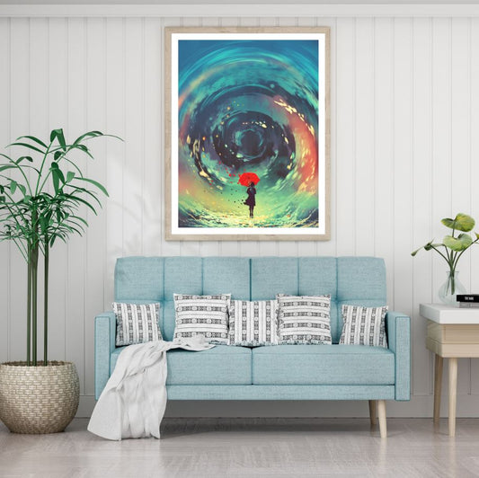 Colorful Abstract Watercolor Art Home Decor Premium Quality Poster Print Choose Your Sizes