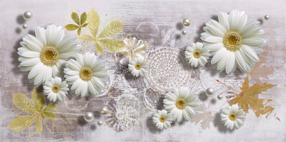 Flowers 3D Abstract Design Print 100% Australian Made