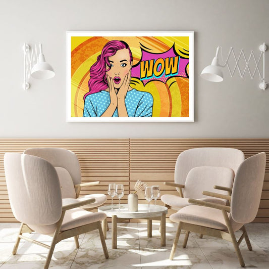 Girl Portrait Pop Art Design Home Decor Premium Quality Poster Print Choose Your Sizes