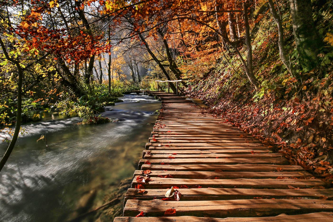 Wooden Pier Over River Photograph Print 100% Australian Made