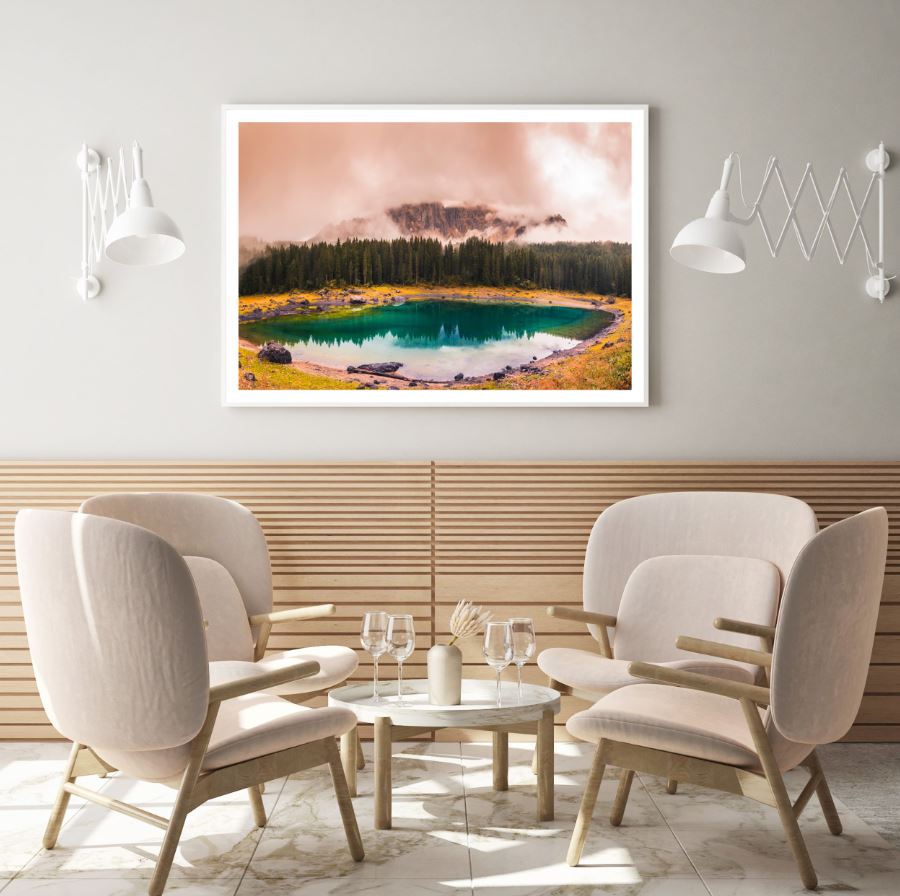 Lake & Forest Scenery Photograph Home Decor Premium Quality Poster Print Choose Your Sizes