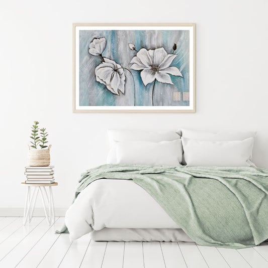 Colorful Flowers Watercolor Paint Home Decor Premium Quality Poster Print Choose Your Sizes