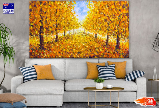 Autumn Tree Oil Painting Print 100% Australian Made