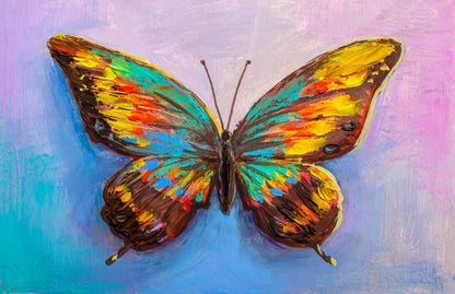 Colourful Butterfly Painting Print 100% Australian Made