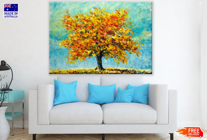 Orange Tree Oil Painting Print 100% Australian Made