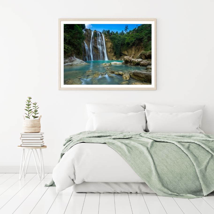 Waterfall Scenery View Photograph Home Decor Premium Quality Poster Print Choose Your Sizes