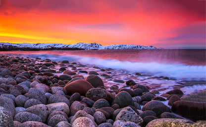 Sea Sunset Scenery Photograph Home Decor Premium Quality Poster Print Choose Your Sizes