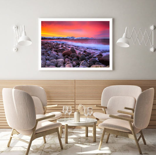 Sea Sunset Scenery Photograph Home Decor Premium Quality Poster Print Choose Your Sizes
