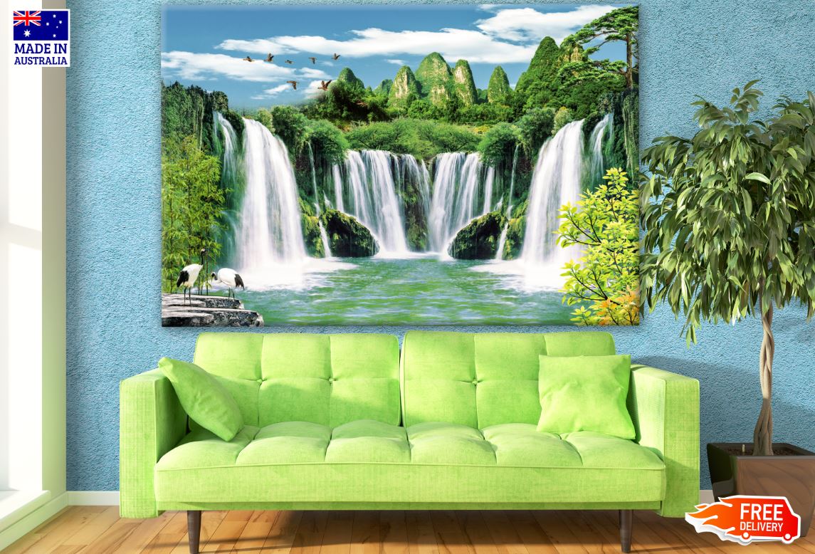 Stunning Waterfall Scenery Photograph Print 100% Australian Made
