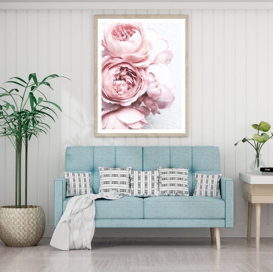 Pink Flowers Macro Photograph Home Decor Premium Quality Poster Print Choose Your Sizes