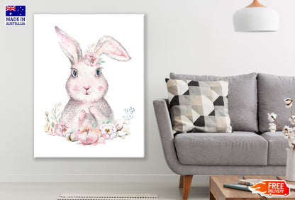 Rat with Flowers Watercolor Painting Print 100% Australian Made