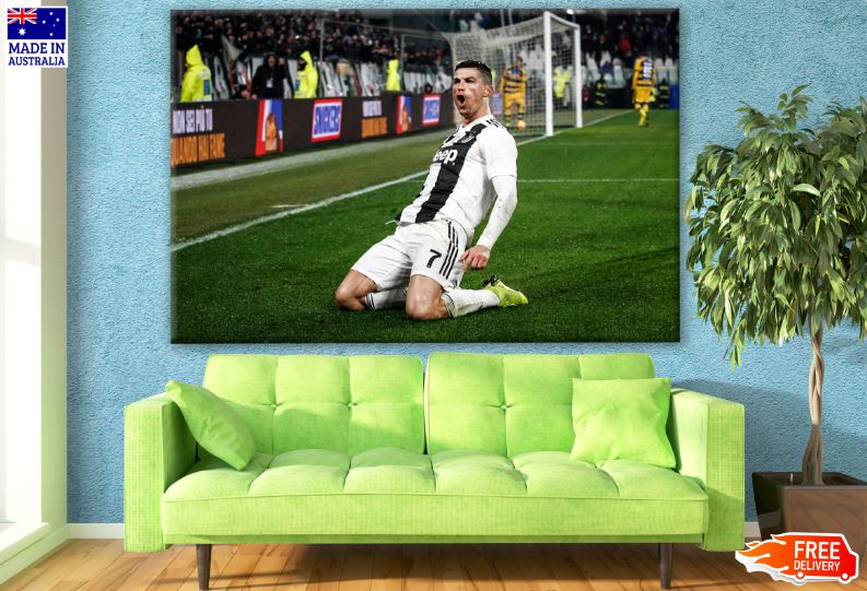 Ronaldo at a Football Batch Photograph Print 100% Australian Made