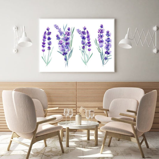 Colorful Flower Trees Watercolor Home Decor Premium Quality Poster Print Choose Your Sizes