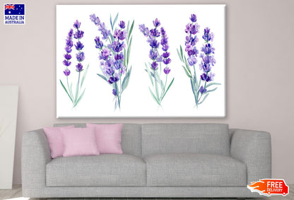 Colorful Flower Trees Watercolor Print 100% Australian Made