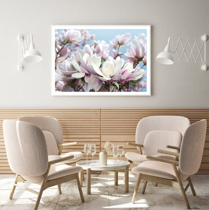Pink & White Flowers Closeup View Home Decor Premium Quality Poster Print Choose Your Sizes