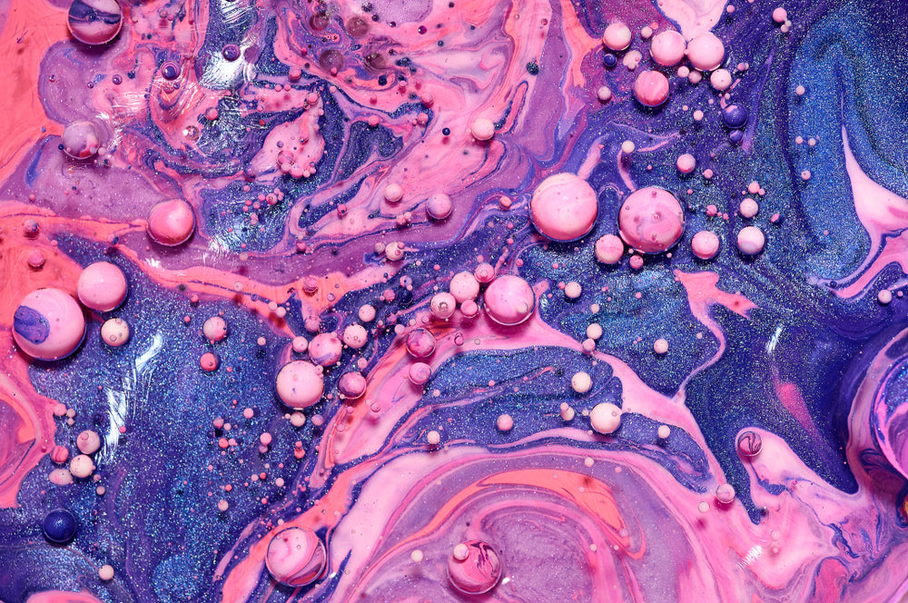 Pink & Blue Abstract Painting Art Home Decor Premium Quality Poster Print Choose Your Sizes