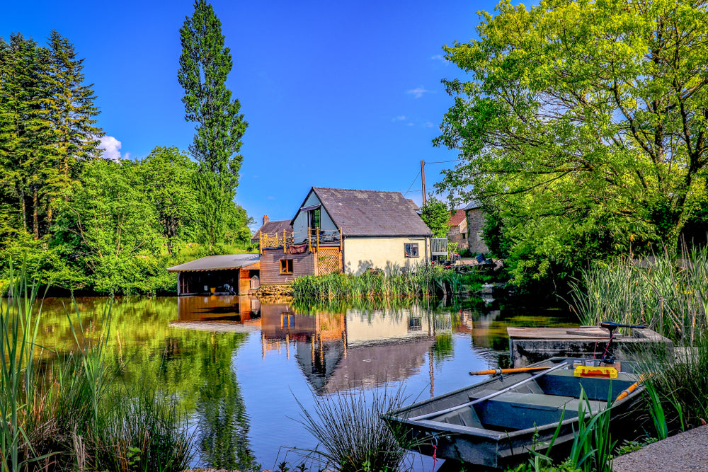 House Near Lake Photograph Print 100% Australian Made