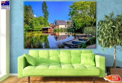 House Near Lake Photograph Print 100% Australian Made