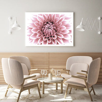 Pink Flower Macro Photograph Home Decor Premium Quality Poster Print Choose Your Sizes
