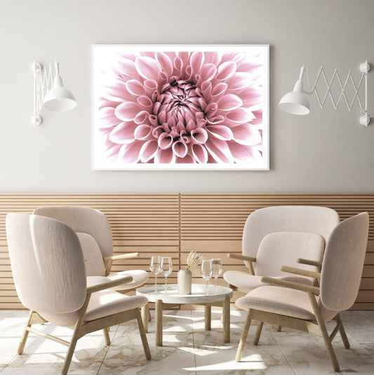 Pink Flower Macro Photograph Home Decor Premium Quality Poster Print Choose Your Sizes