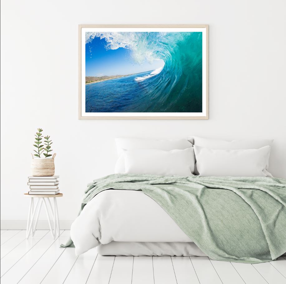Sea Wave Crashing Photograph Home Decor Premium Quality Poster Print Choose Your Sizes