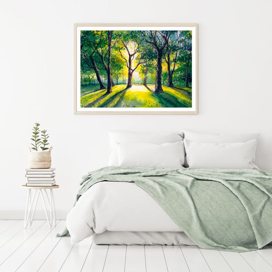 Forest Watercolor Painting Home Decor Premium Quality Poster Print Choose Your Sizes