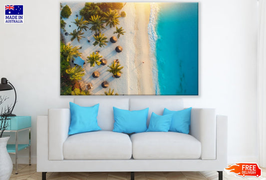 Sea Shore Aerial View Photograph Print 100% Australian Made