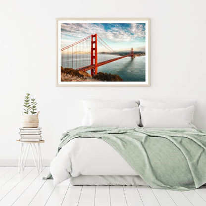 Golden Gate Bridge Scenery View Home Decor Premium Quality Poster Print Choose Your Sizes