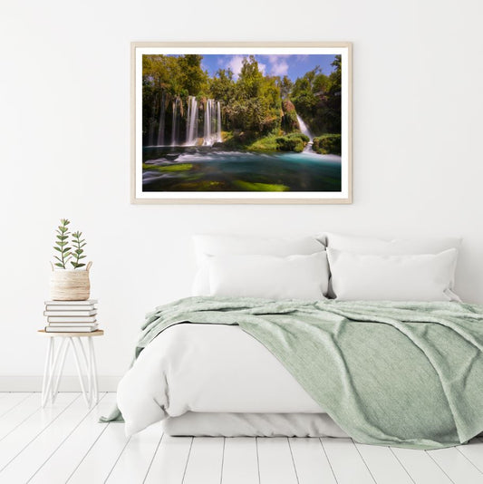 Waterfall Scenery View Photograph Home Decor Premium Quality Poster Print Choose Your Sizes