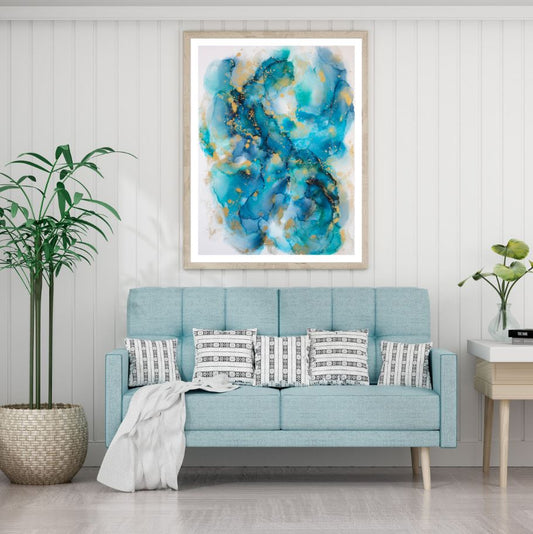 Colorful Abstract Granite Design Home Decor Premium Quality Poster Print Choose Your Sizes