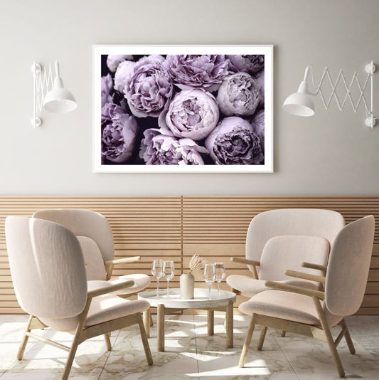 Purple Flowers Closeup Photograph Home Decor Premium Quality Poster Print Choose Your Sizes