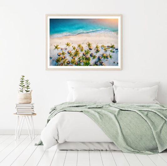 Sea Shore Aerial View Photograph Home Decor Premium Quality Poster Print Choose Your Sizes
