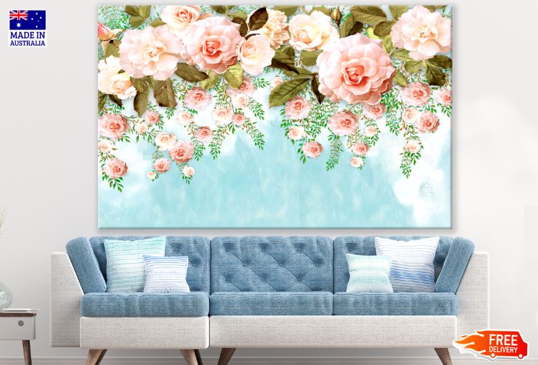 Colorful Flowers Watercolor Painting Print 100% Australian Made